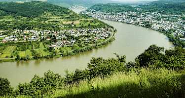 Rheinschleife , Rheinsteig im Oberen Mittelrheintal