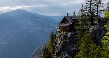Die Dolomitenhütte in spektakulärer Lage