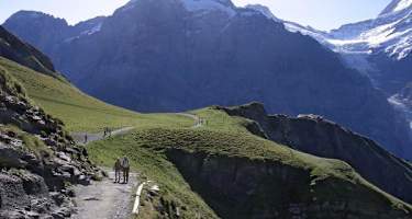 Kurz nach dem First mit Wetterhorn