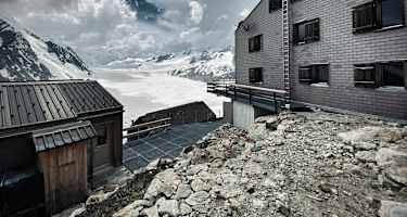 Die Konkordiahütte liegt auf 2.850 Metern