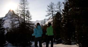 Schneeschuhwandern mit winterlichem Panorama