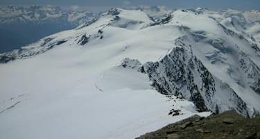 Blick zum Palon del la Mare und Monte Vioz