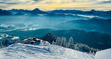 Gipfelpanorama Brauneck – Morgenstimmung im Isarwinkel