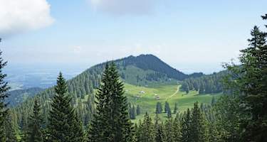 Blick von Hochries auf das Riesenalmplateau