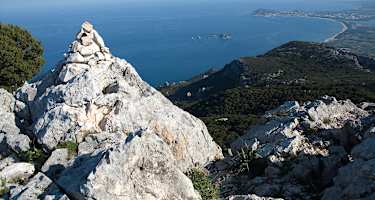 Blick vom Monte Oro über den Golf von Arbatax.