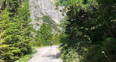 Die Schotterstraße durch das Val di Seghe kann man auch mit den Mountainbike fahren.
