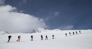 Gruppe im Aufstieg