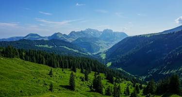 Toggenburger Höhenweg Etappe 2 Blick Säntis