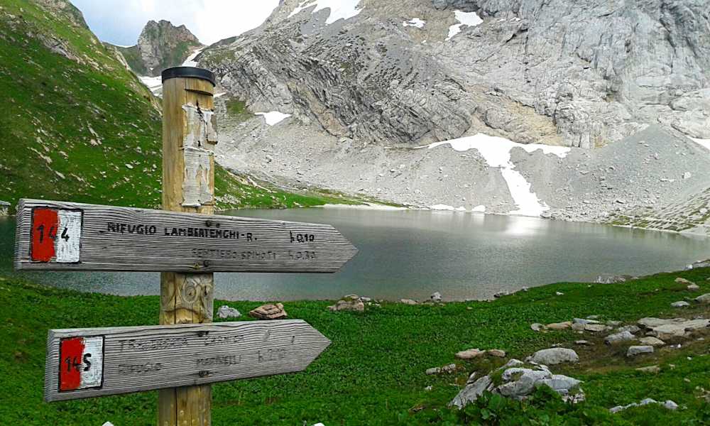 Zustieg zum Rifugio Lambertenghi Romanin