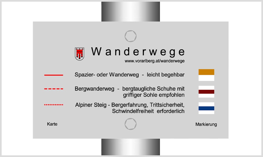 Wanderwegenetz Vorarlberg
