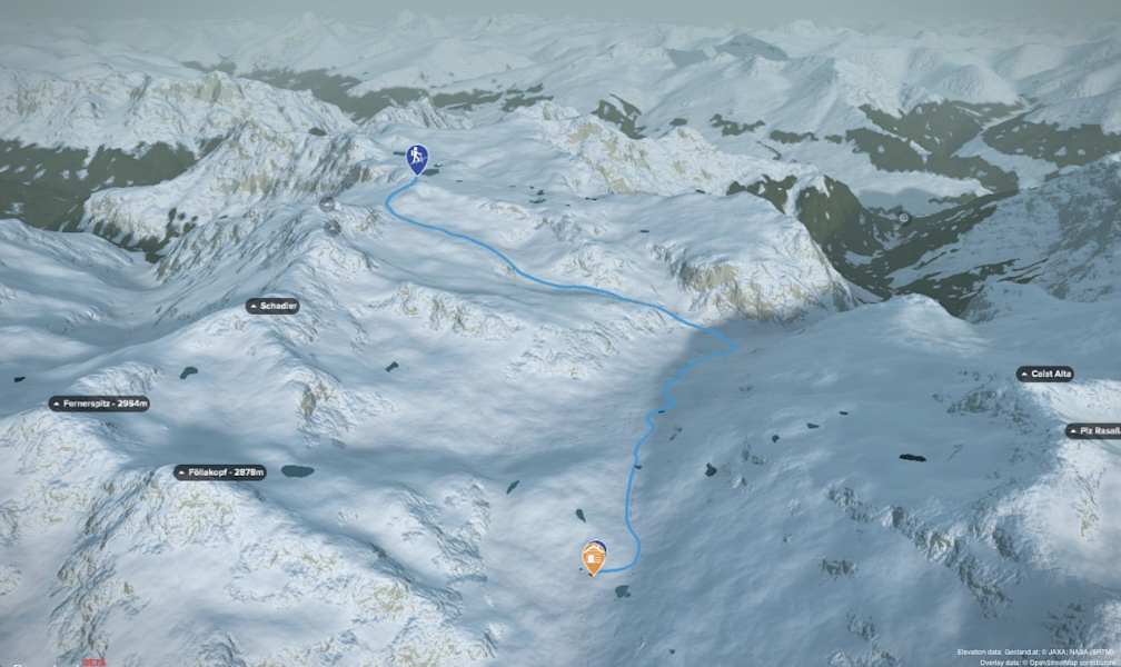 Übersicht Tour Piz d'Immez