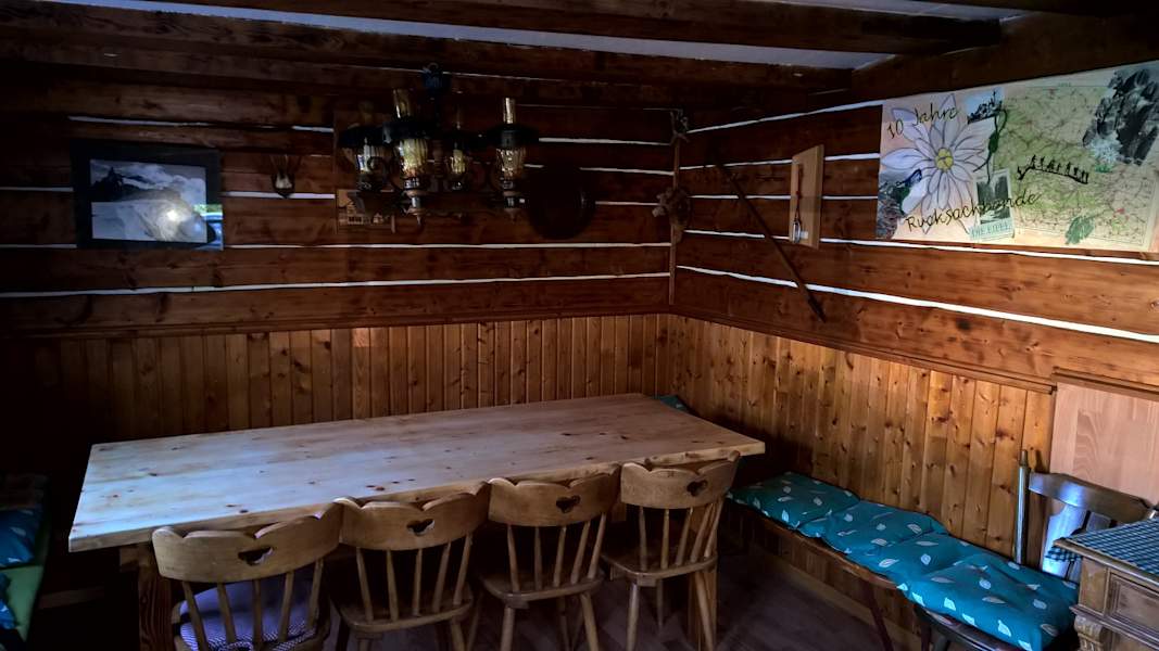 Stube der Mülheimer Eifelhütte