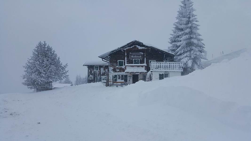 Alpengasthof Rellseck im Winter