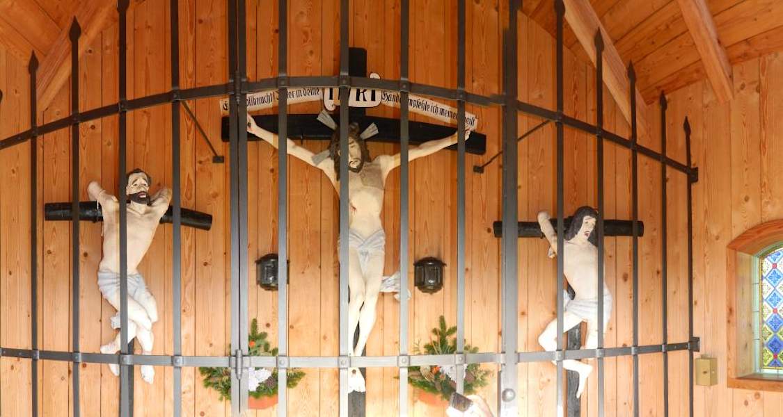 Kreuzigungsgruppe in der Schobersberg-Kapelle