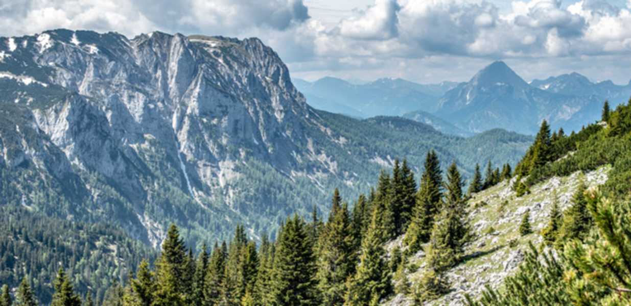 Blick vom Geiger ins Gesäuse, Kalte Mauer