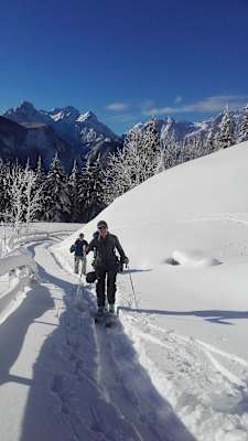 Skitour auf den Dovška Baba in Slowenien: Aufstieg