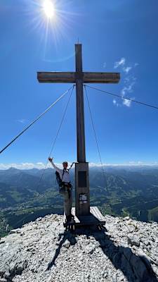 Auf 2.667 Metern ist mit der Scheichenspitze der höchste Punkt erreicht.