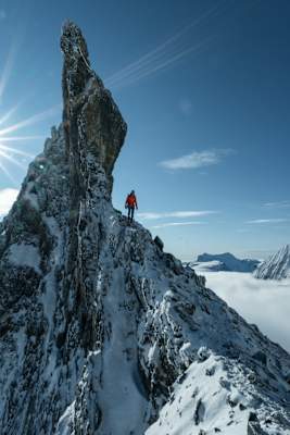 Ortler-Besteigung über den Hintergrat
