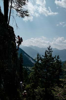 Bergwelten mein erster Klettersteig Ramsau am Dachstein