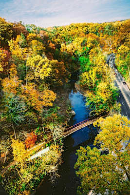 Wissahickon Valley Park in Philadelphia (USA)