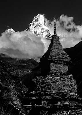 Himalaya in Schwarzweiß