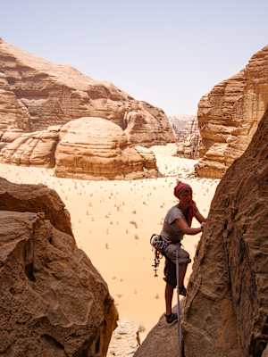 Jordanien Reise Klettern Wadi Rum