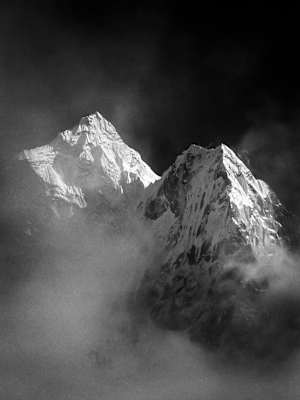 Himalaya in Schwarzweiß