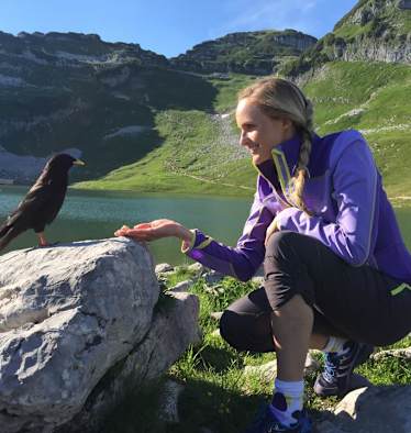 Patricia Kaiser am Berg