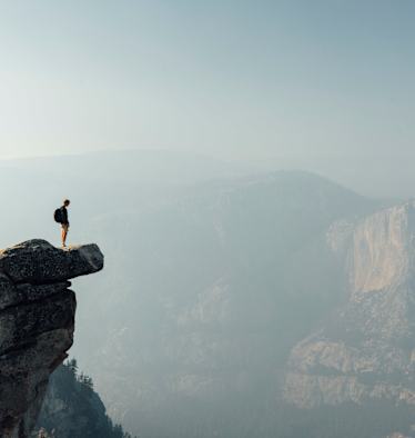 Wandern eröffnet neue Perspektiven, doch es will gut vorbereitet sein. Glacier Point, Yosemite Valley