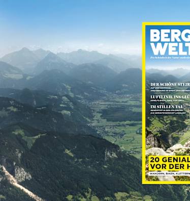 Jetzt überall im Zeitschriftenhandel – das Bergwelten Magazin (April/Mai 2019)