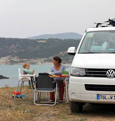Campen mit Kindern VW California