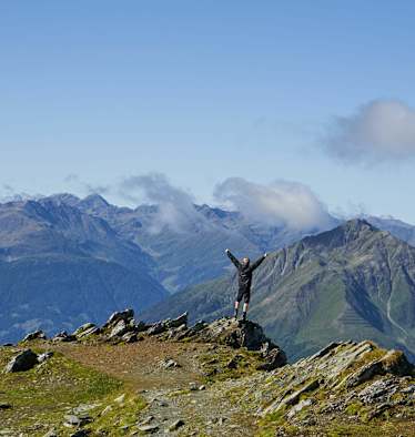 Blick von der Stüdlhütte auf 2.802 m