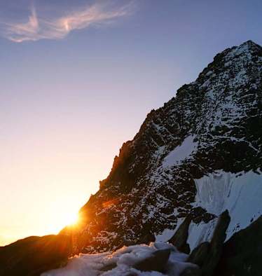 Großglockner bei Sonnenuntergang