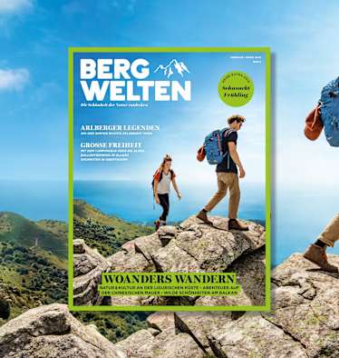 Jetzt überall im Zeitschriftenhandel – das Bergwelten Magazin (Februar/März 2019)