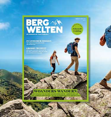 Jetzt überall im Zeitschriftenhandel – das Bergwelten Magazin (Februar/März 2019)