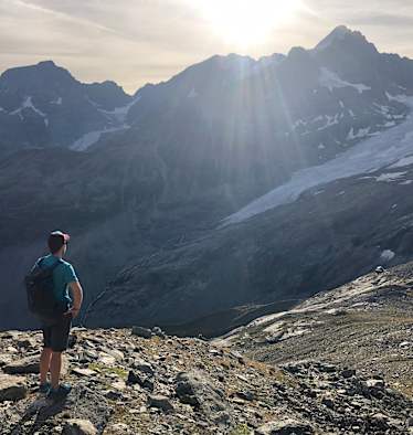 Epische Ausblicke auf den Roseg-Gletscher im Engadin