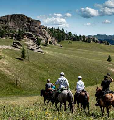 Pferdetrekking Mongolei