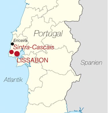 Karte Portugal