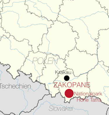 Hohe Tatra Zakopane Karte