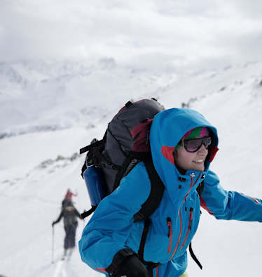 Gerti Ring in den Graubündner Alpen