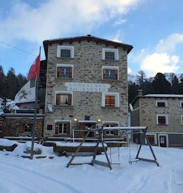 Die Saoseo Hütte im Val die Campo