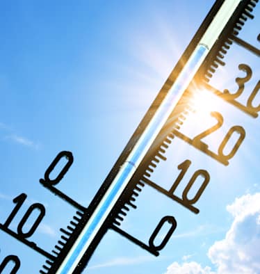 Thermometer mit 35 Grad