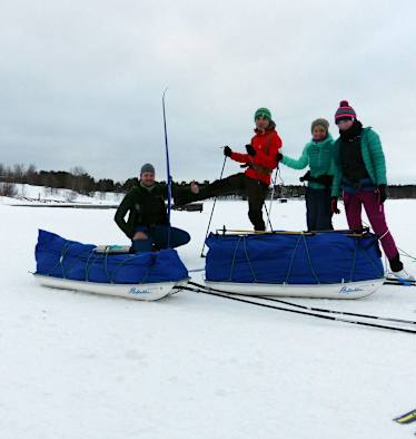 Skiwandern Inarisee Lappland
