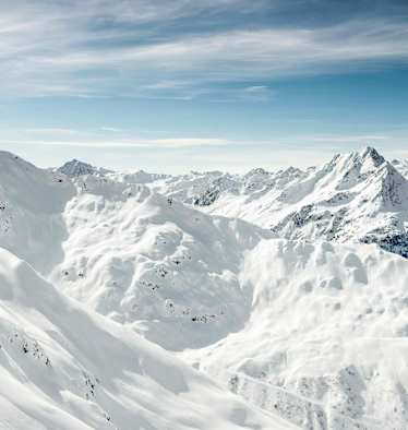 Winterwunderland: Blick vom Sonnenkopf in Richtung Montafon