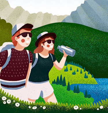 berg-know-how-sonne-gebirge-bergwelten-grafik-illu