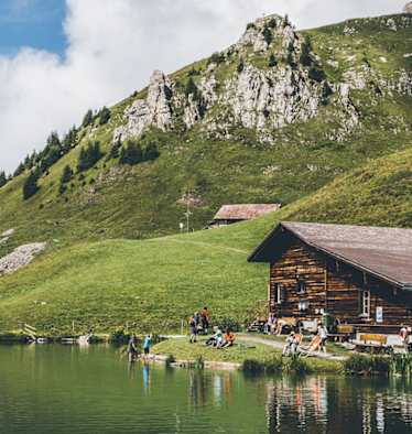 Brunnihütte mit Kindern