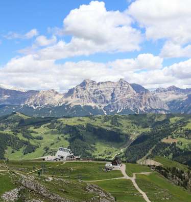 Blick auf die Kreuzkofelgruppe