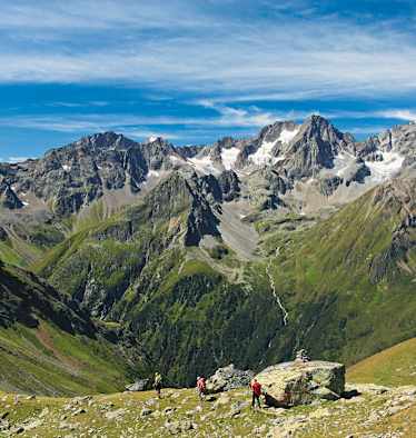 Gipfelkette am Kaunergrat im Pitztal