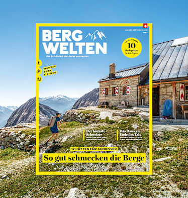 Jetzt überall im Zeitschriftenhandel – das aktuelle Bergwelten Magazin (August/September 2020)