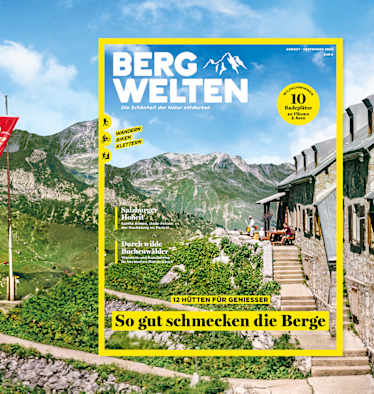 Jetzt überall im Zeitschriftenhandel – das aktuelle Bergwelten Magazin (August/September 2020)